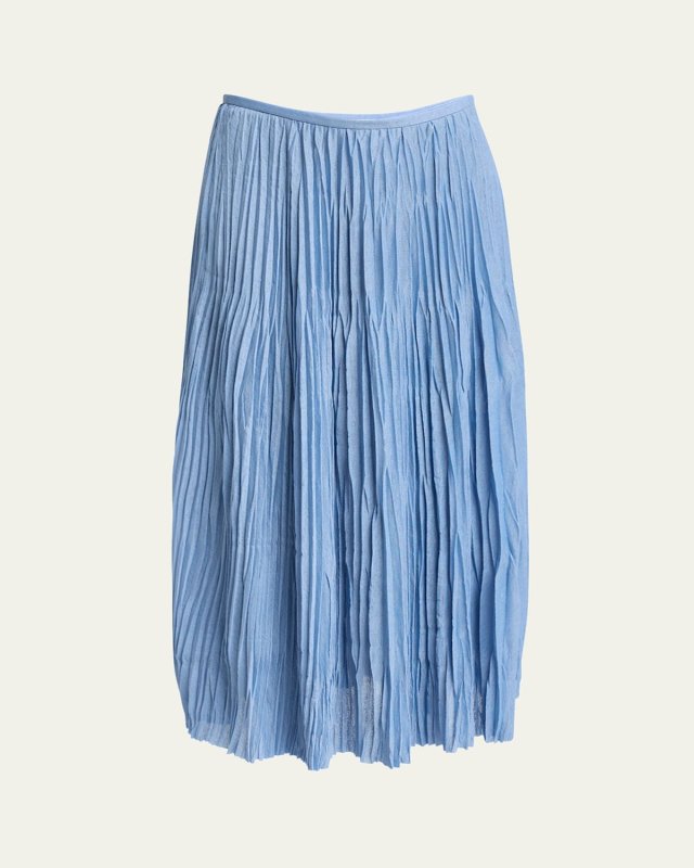 Rosalyn Pleated Jersey Skirt